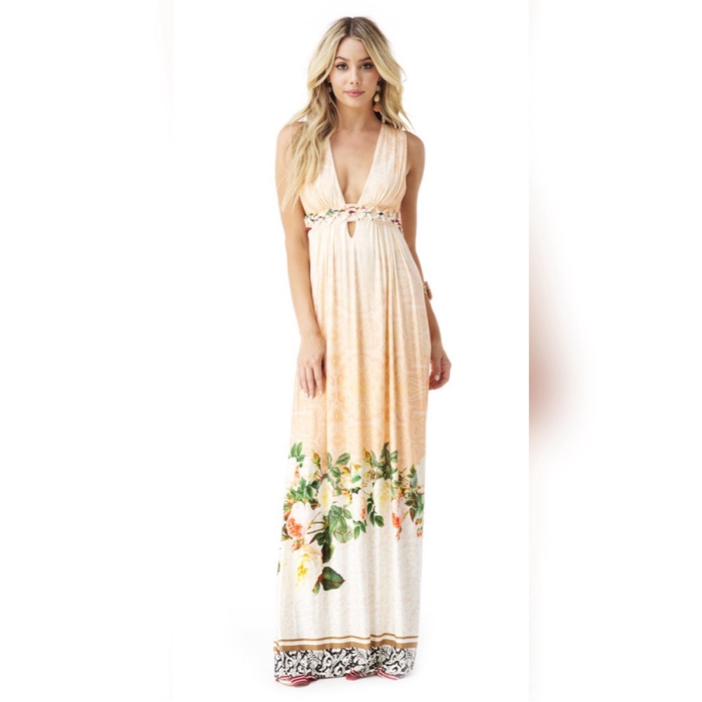 Sky Floral Maxi